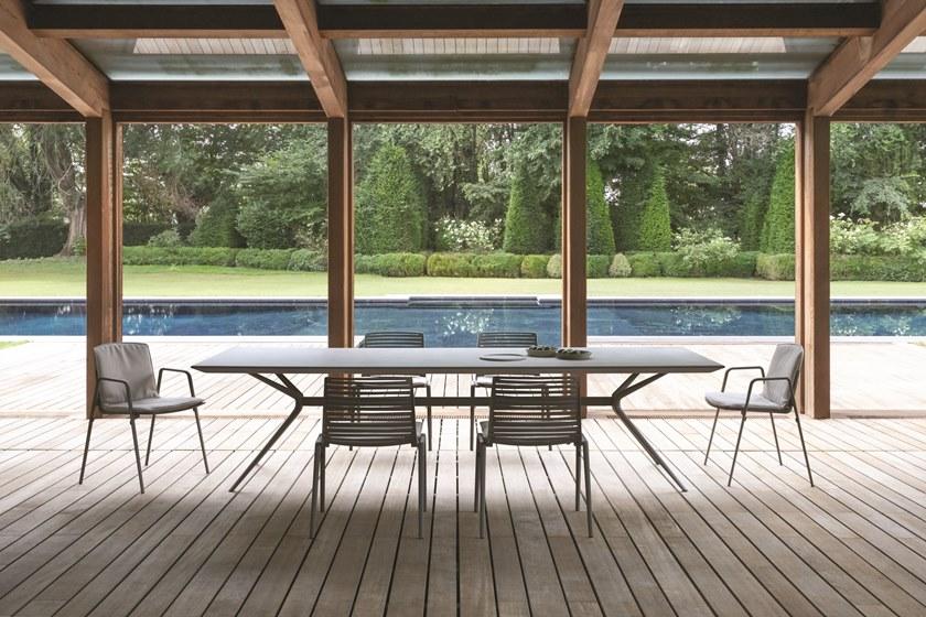 FAST Круглый садовый стол из алюминия Moai 92t14a - Вид №2