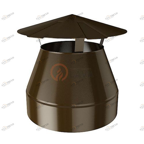 Оголовок-зонт LAVA 180/250 мм. коричневый (8017) 4316