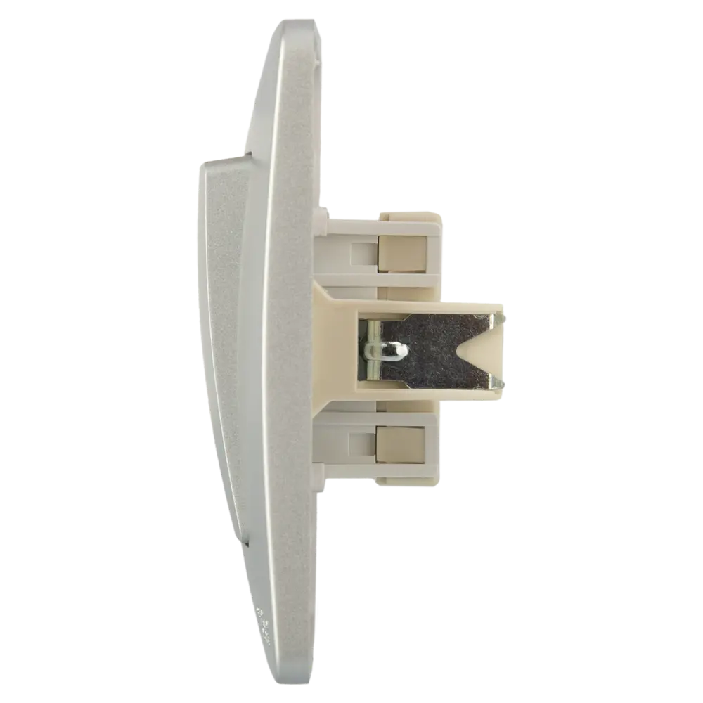 Выключатель проходной встраиваемый Systeme Electric Blanca 2 клавиши цвет алюминий 86728921 STLM-2094050 - Вид №3