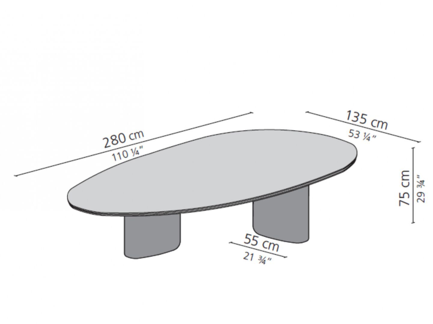Овальный мраморный стол Casamilano Arne ARCH-00131664 - Вид №3