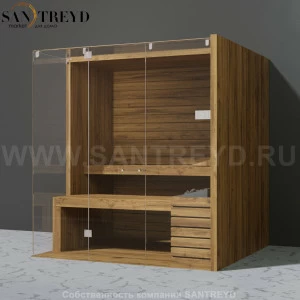 Effegibi SKY CORNER 80 SA55410018 Сауна. Мощность: 8 кВт макс. Размеры: длина 200 см, ширина 180 см. Отделка: осина термообработанная.