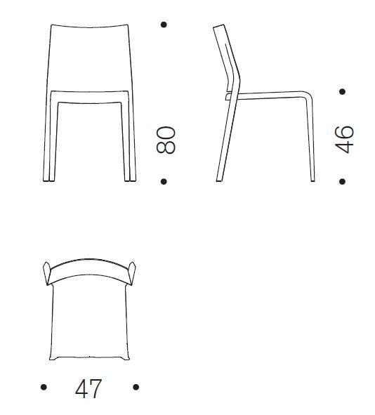 Кожаный стул Desalto LISBONA ARCH-00090878 - Вид №2