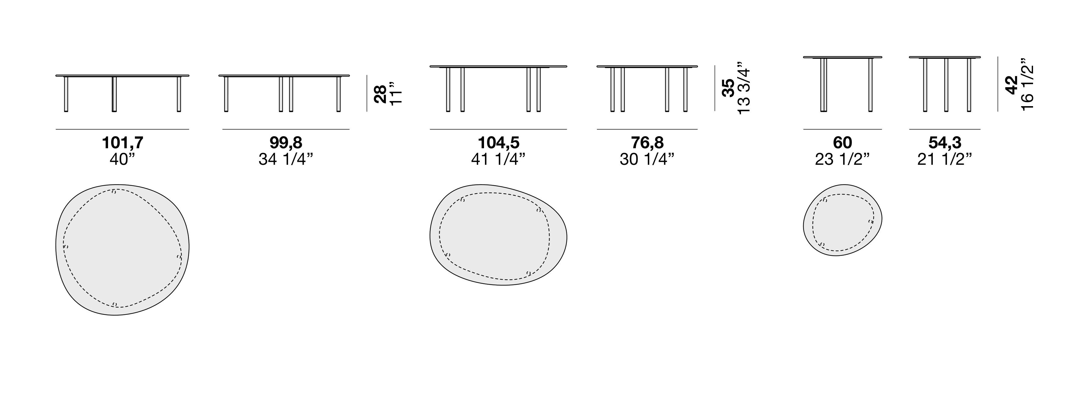 Журнальный столик из закаленного стекла Alf DaFrè TSUKI ARCH-00113322 - Вид №6