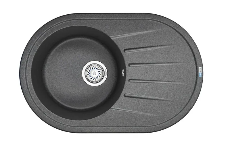 7601, ГРАФИТ, кухонная мойка, СтандАРТ кварц GRANULA Standart 7601-ST51 - Вид №1