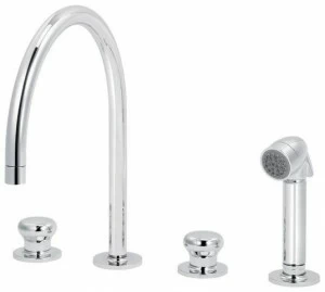 rvb Смеситель для кухни, устанавливаемой на столешнице, с вытяжным душем Deville 1955.--.28