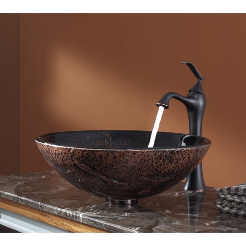 GV710-12mm-KEF15000ORB Накладная раковина на столешницу  прямоугольная Krausru  - Вид №2