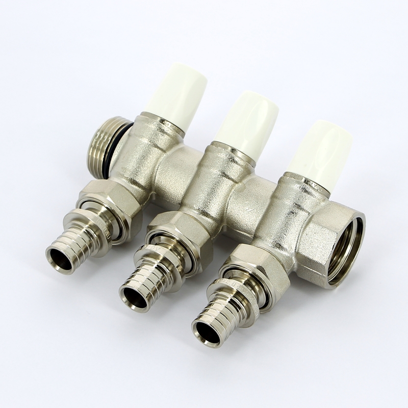 Коллектор G1 Rehau 3 отвода G 3/4 + переходник евроконус 20-G 3/4 (3 шт.) 169205