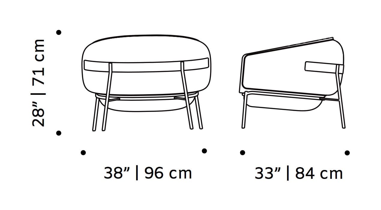 Тканевое кресло с подлокотниками Mambo Unlimited Ideas BLOP ARCH-00123208 - Вид №13