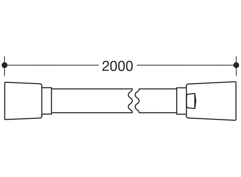 950.33.E078 шланг для душа HEWI Universalprodukte  - Вид №1