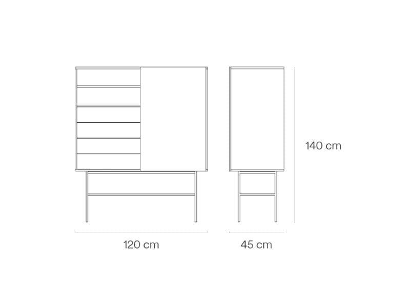 Шкаф из МДФ с раздвижными дверями TEULAT облако ARCH-00047413 - Вид №9
