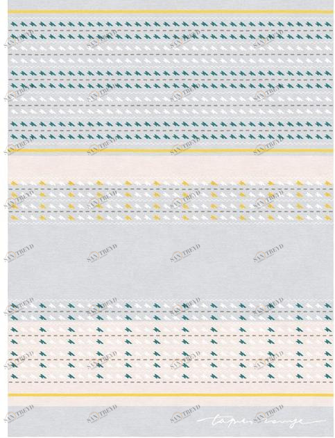 Tapis Rouge Прямоугольный коврик ручной работы Val camonica Tr 1692