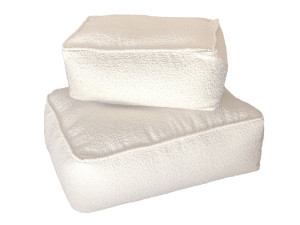 Прямоугольный шерстяной пуф