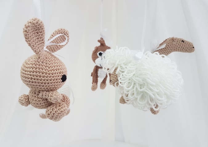 Мобиль на кроватку "Ассорти" бежевый ELLIPSE  351684 Белый;бежевый Santreyd  - Вид №1