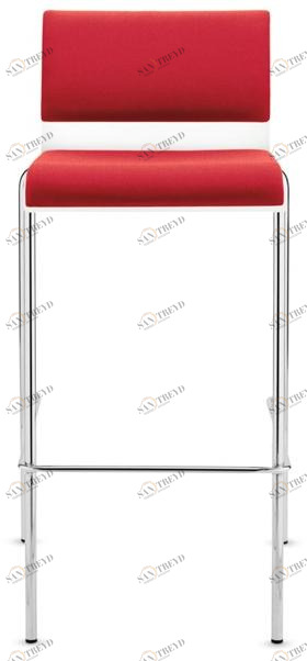 Dauphin Высокий табурет из ткани со спинкой Siamo Si 1690