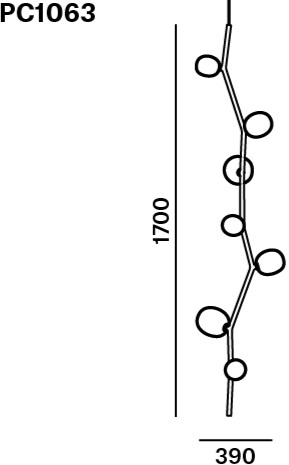 BROKIS Подвесной светильник из дутого стекла и металла Ivy sun-id-1379416 - Вид №14