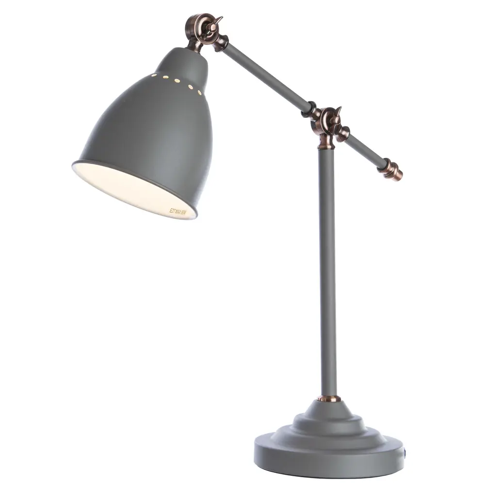 Настольная лампа Braccio 1xE27x60 Вт, цвет серый матовый 18638951 STLM-2073154 Arte Lamp  - Вид №1