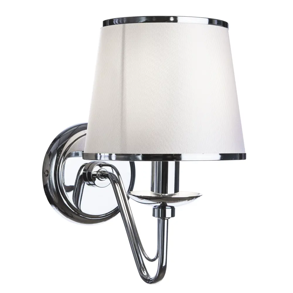 Бра Dolores 1xE14x60 Вт, металл/ткань, цвет хром/белый 14237615 STLM-2049611 Arte Lamp 