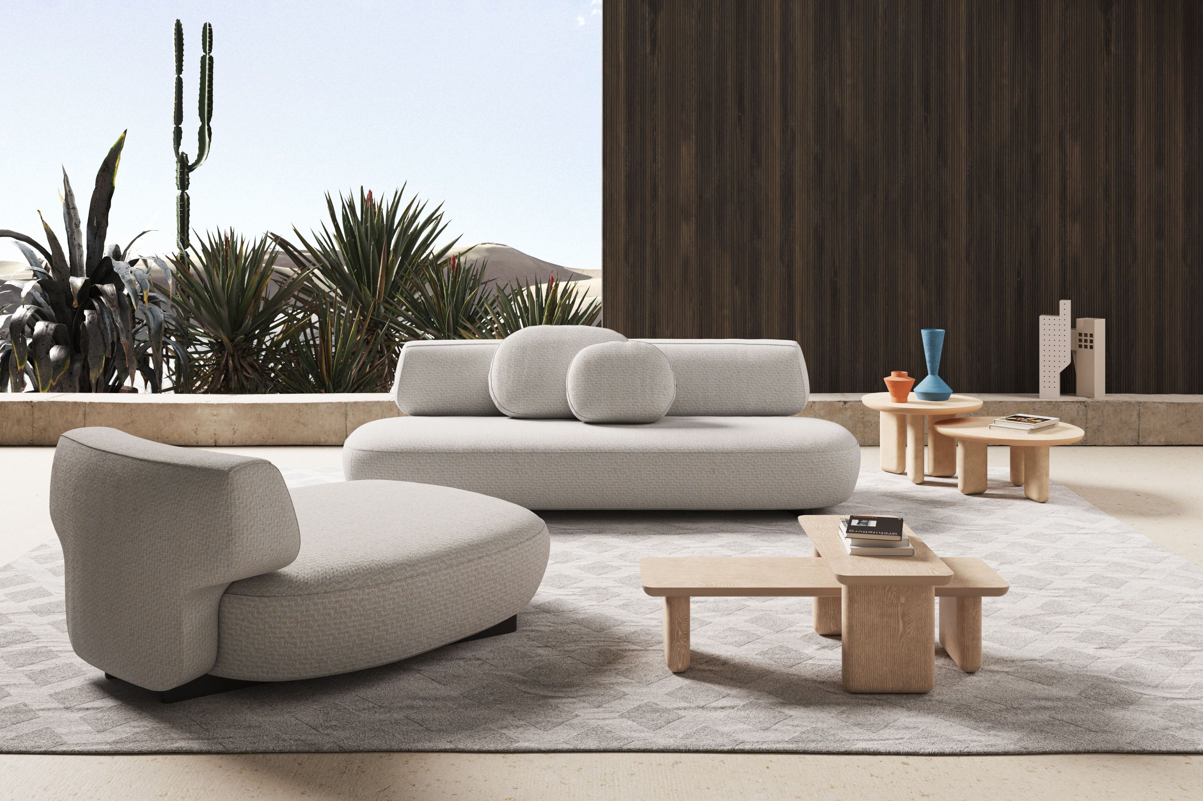 Ткань мягкая Садовая спальная кровать Liu Jo Living Collection ARCH-00049060 - Вид №2