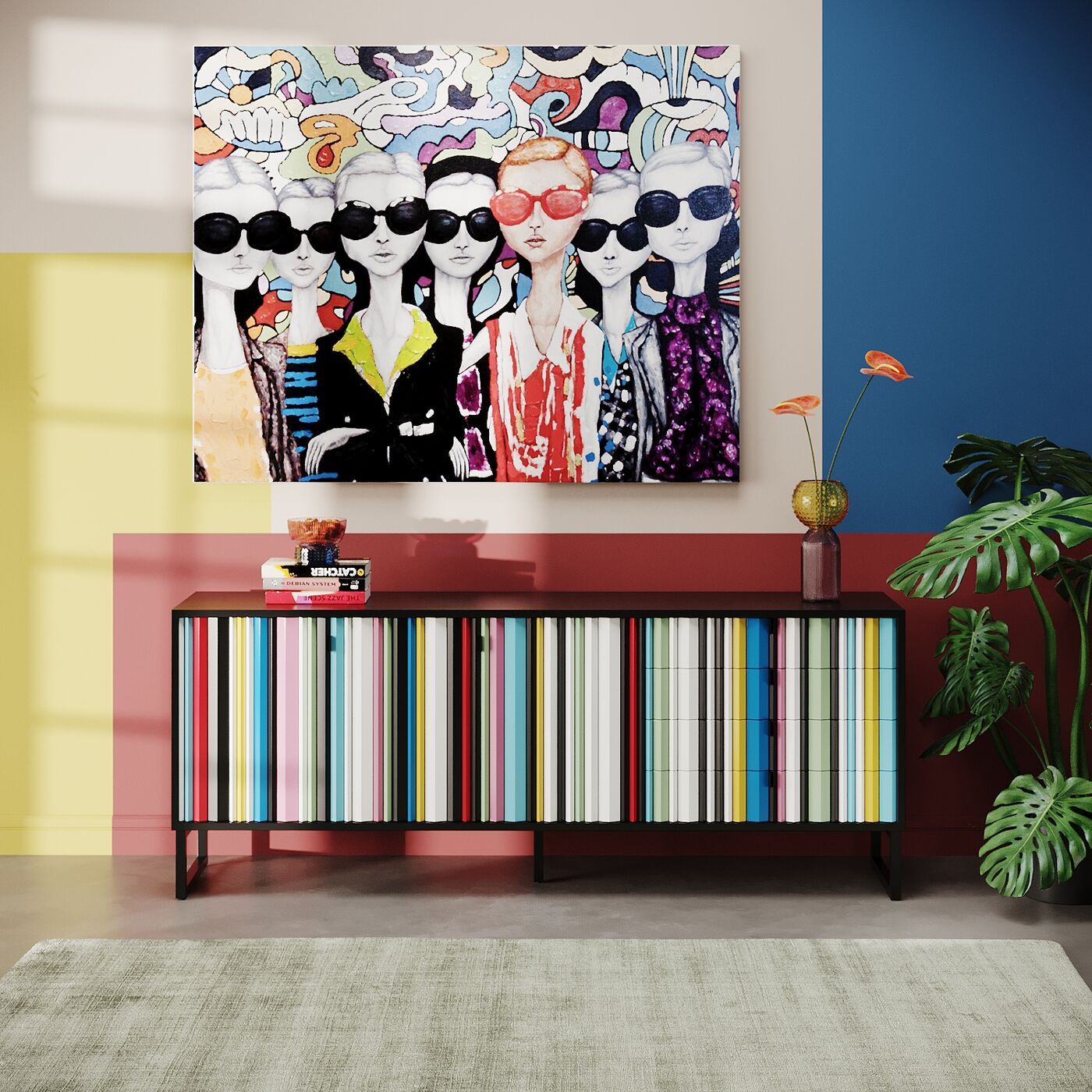 Шкаф из стали и дерева с распашными дверями KARE Design Концертина ARCH-00133313 - Вид №7