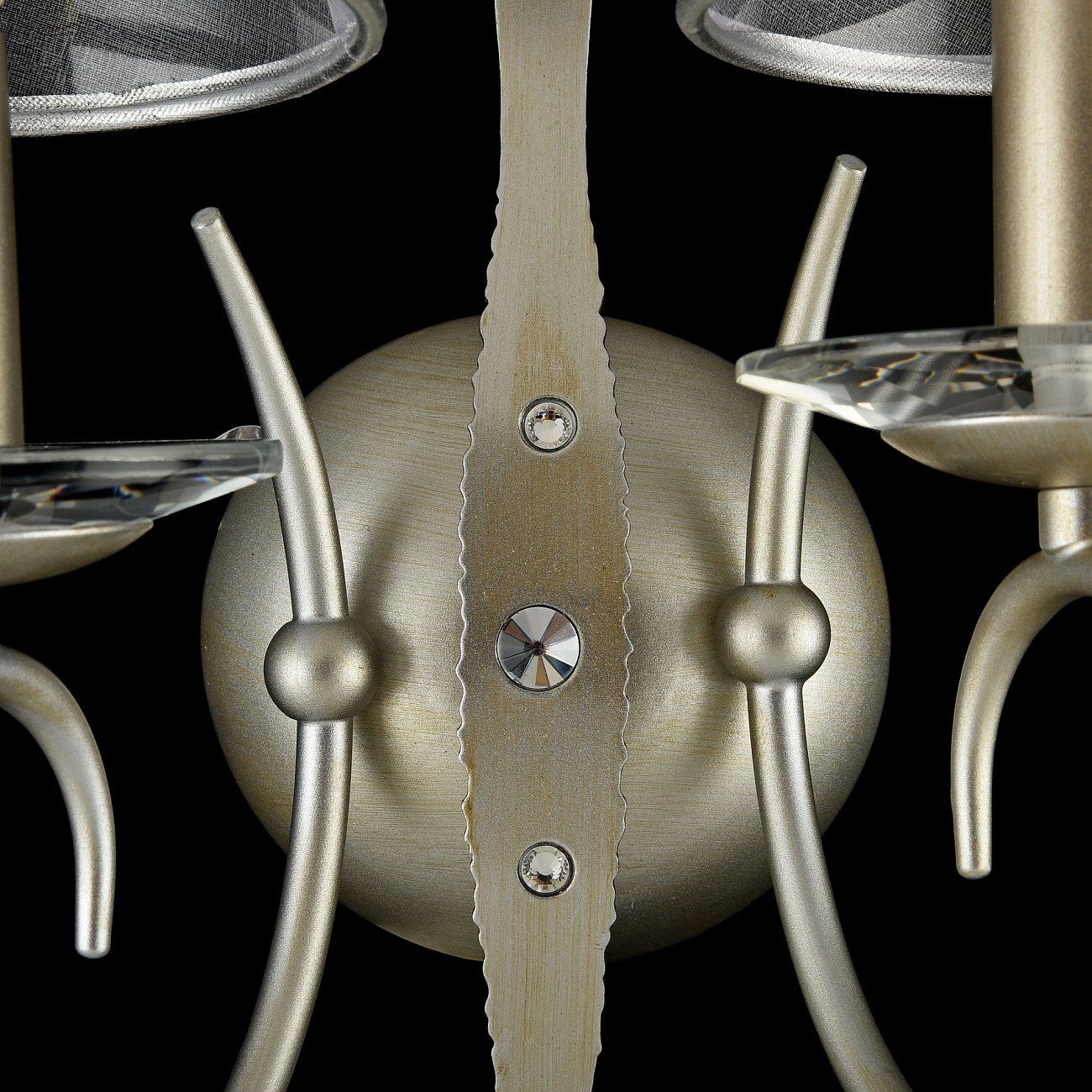 Бра настенное серебряное с 2 плафонами Darina FR2755-WL-02-BR FREYA CLASSIC 00-3957486 Серебро - Вид №2