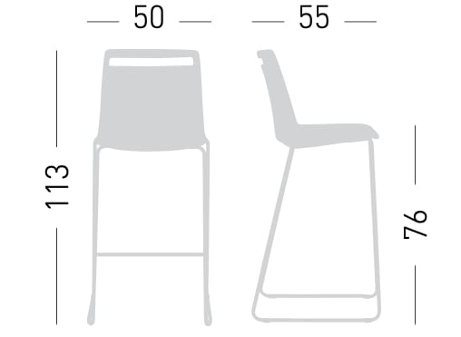 Стул для саней из инженерного пластика GABER ARCH-00038939 - Вид №3