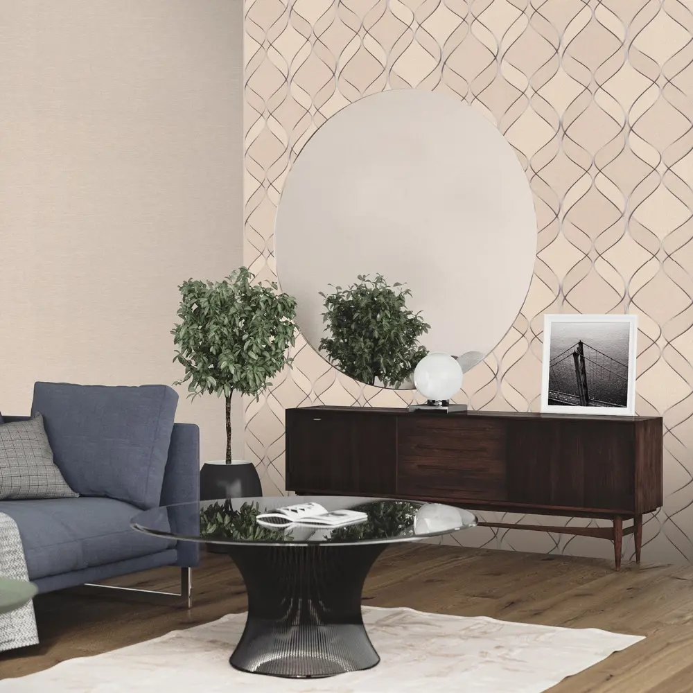Обои флизелиновые Monte Solaro Mayfair бежевые 1.06 м MS9140-02 85852744 STLM-2012521 - Вид №3
