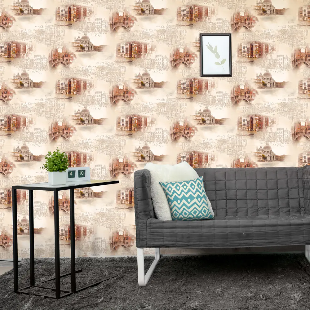 Обои виниловые WallDecor Венеция жёлтые 0.53 м 85000-22 82638284 STLM-2098128 WALL DECOR - Вид №2