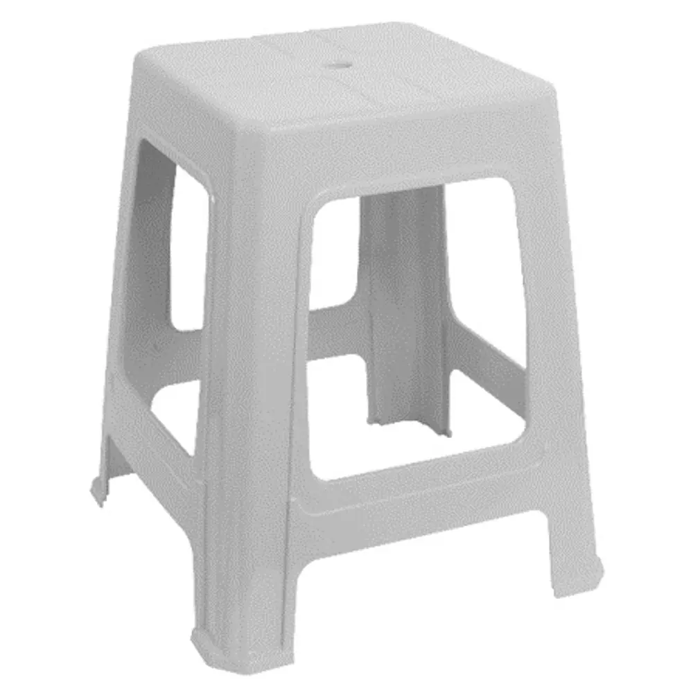 Садовая табуретка без подушки 40x40x45 см пластик белый 89461542 STLM-2194226 Santreyd нет