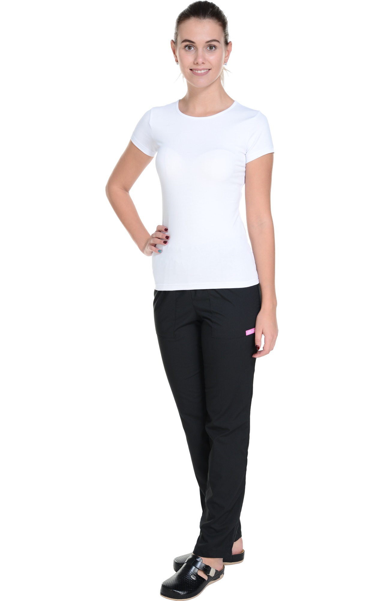 62139 Футболка женская белая LUXE  Одежда для официантов  размер XL  - Вид №4