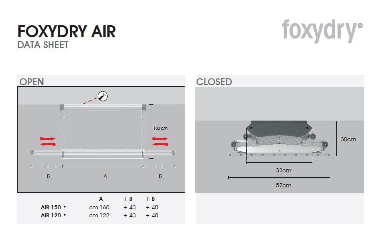 Электрическая потолочная сушилка для белья с дистанционным управлением Foxydry FOXYDRY AIR ARCH-00112288 - Вид №13