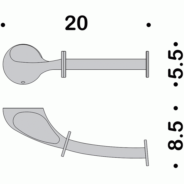 B1208 Держатель туалетной бумаги COLOMBO MELO Colombo Design - Вид №2