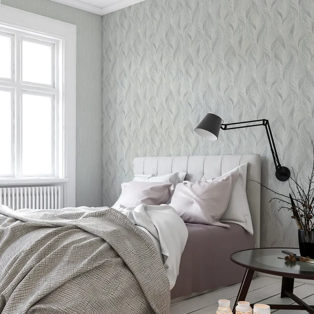 Обои флизелиновые Московская Обойная Фабрика Орнелла фон 5 серые 1.06 м м STLM-2175747 - Вид №3