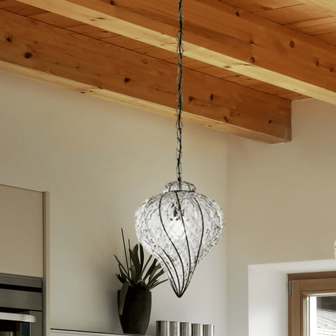 Подвесной светильник из муранского стекла Siru капля ARCH-00083170