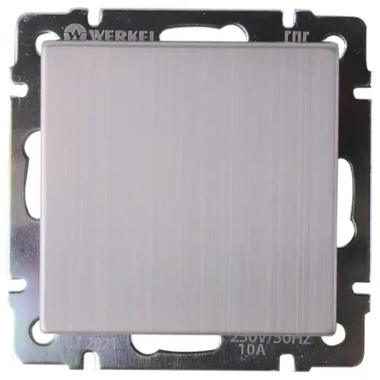 WERKEL Проходной выключатель с одной клавишей в глянцевом никеле 83738803