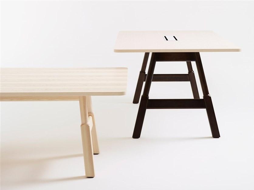 Karl Andersson Прямоугольный деревянный стол для совещаний с системой прокладки кабелей Woodwork sun-id-1406480 - Вид №2