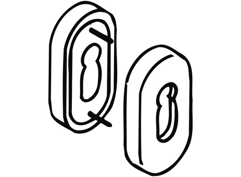 316PBR розетка для ключей HEWI System 111 | Polyamid  - Вид №7