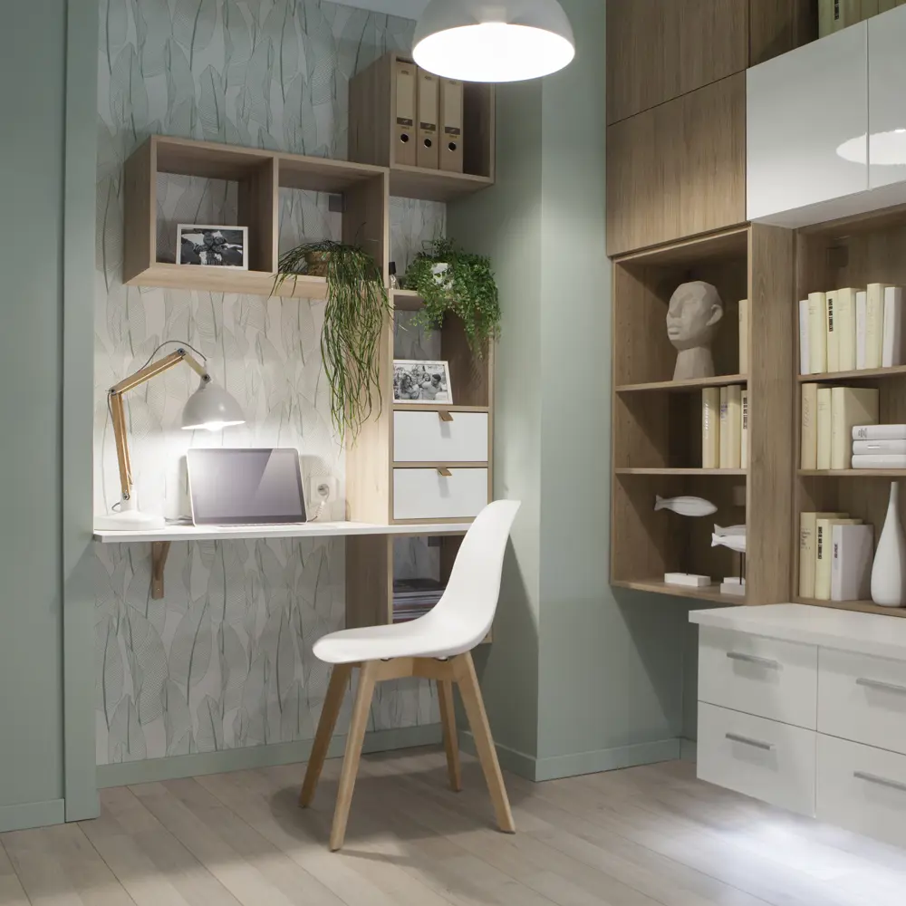 Стеллаж Spaceo KUB 1 секция 36x36.1x31.7 см ЛДСП цвет гикори джексон 82731875 STLM-2159805  - Вид №7
