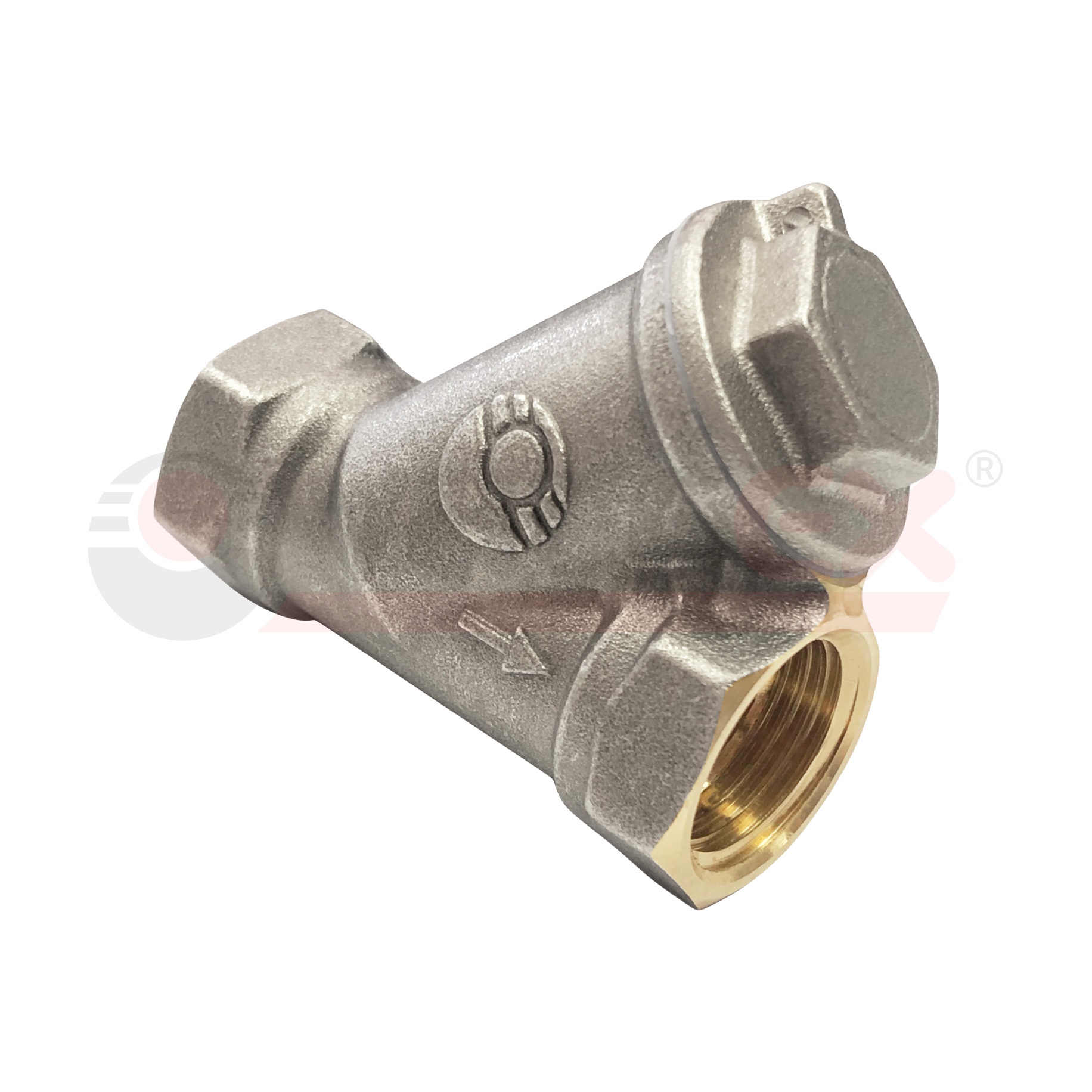 VF.192.LN0.100 Valfex Фильтр сетчатый угловой (с никелевым покрытием) (внутр.-внутр.)  1" 