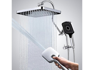 Набор для душа с 2 отверстиями из АБС-пластика с ручным душем