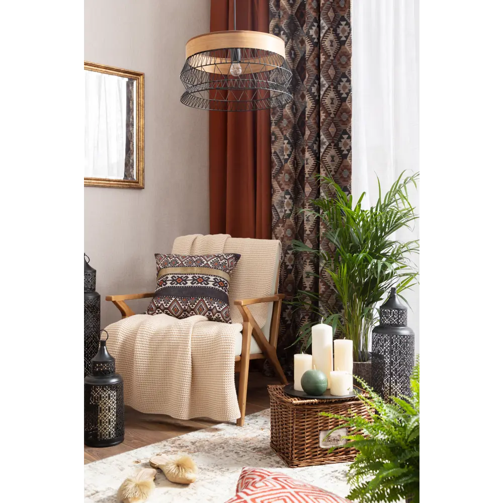 Подушка «Тунис» 50x50 см цвет коричневый 82406728 STLM-2109561 SEASONS  - Вид №6