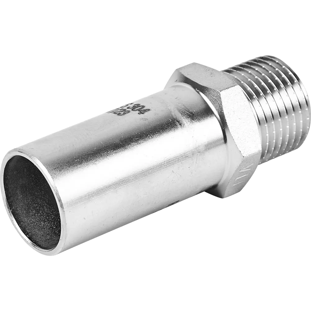 Муфта переходная Rommer 1/2"x22 мм НПр-НР нержавеющая сталь 88011231 STLM-2169159 