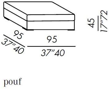 Meridiani Модульный диван со съемным чехлом из ткани Queen sun-id-1513580 - Вид №6