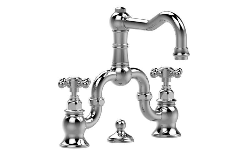 E-3800-C2 Three-hole washbasin mixer with manual pop-up waste GRAFF Adley