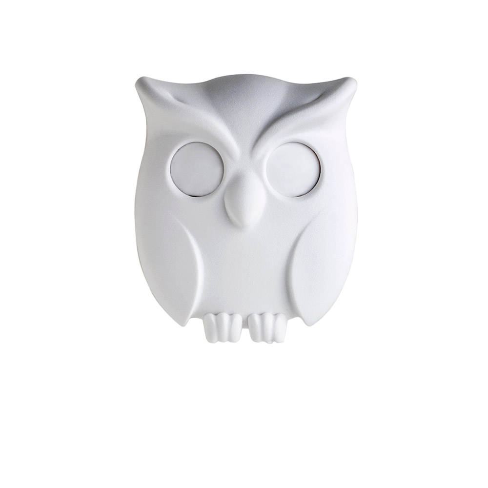 QL10195-WH Держатель для ключей night owl белый Qualy  - Вид №1