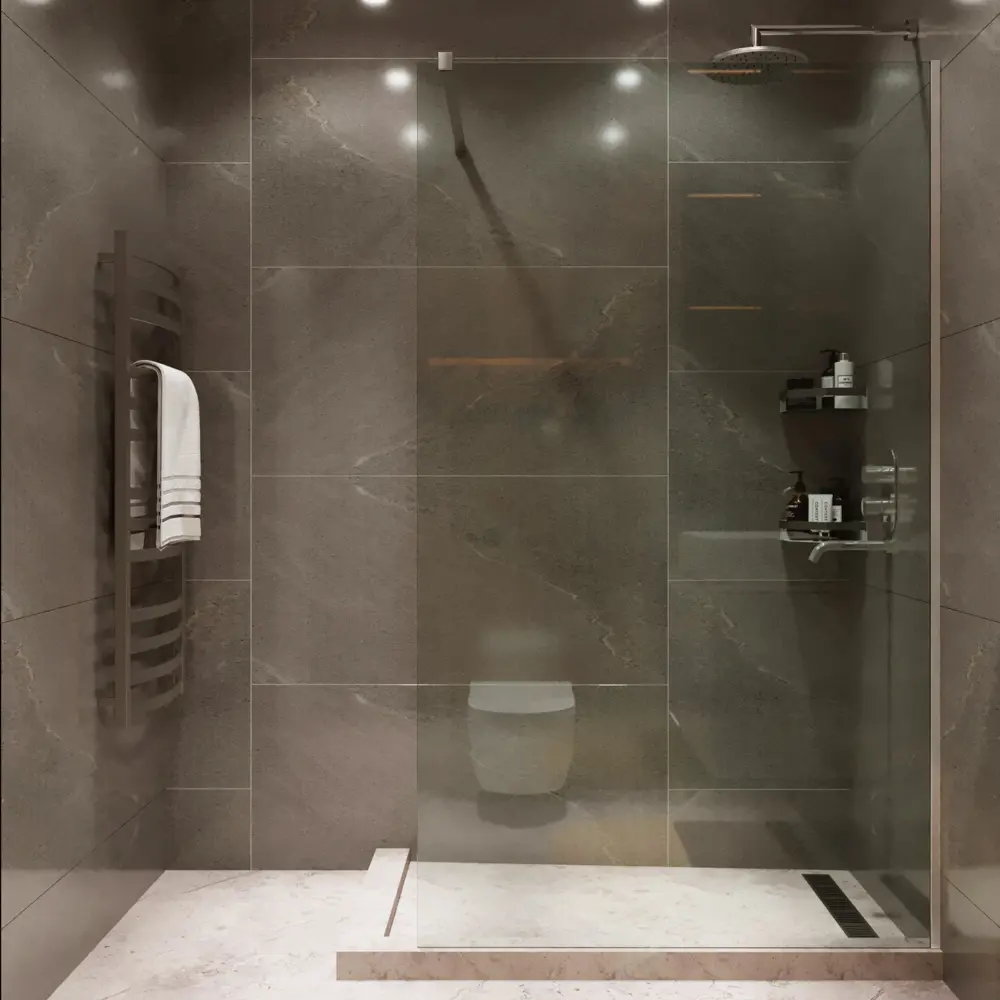 Душевая перегородка Mebelvann 80×200 см с закалённым стеклом 89372149 STLM-1002084 - Вид №3