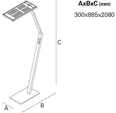 INDELAGUE | ROXO Lighting Регулируемый светодиодный торшер Kanto sun-id-1500361 - Вид №6
