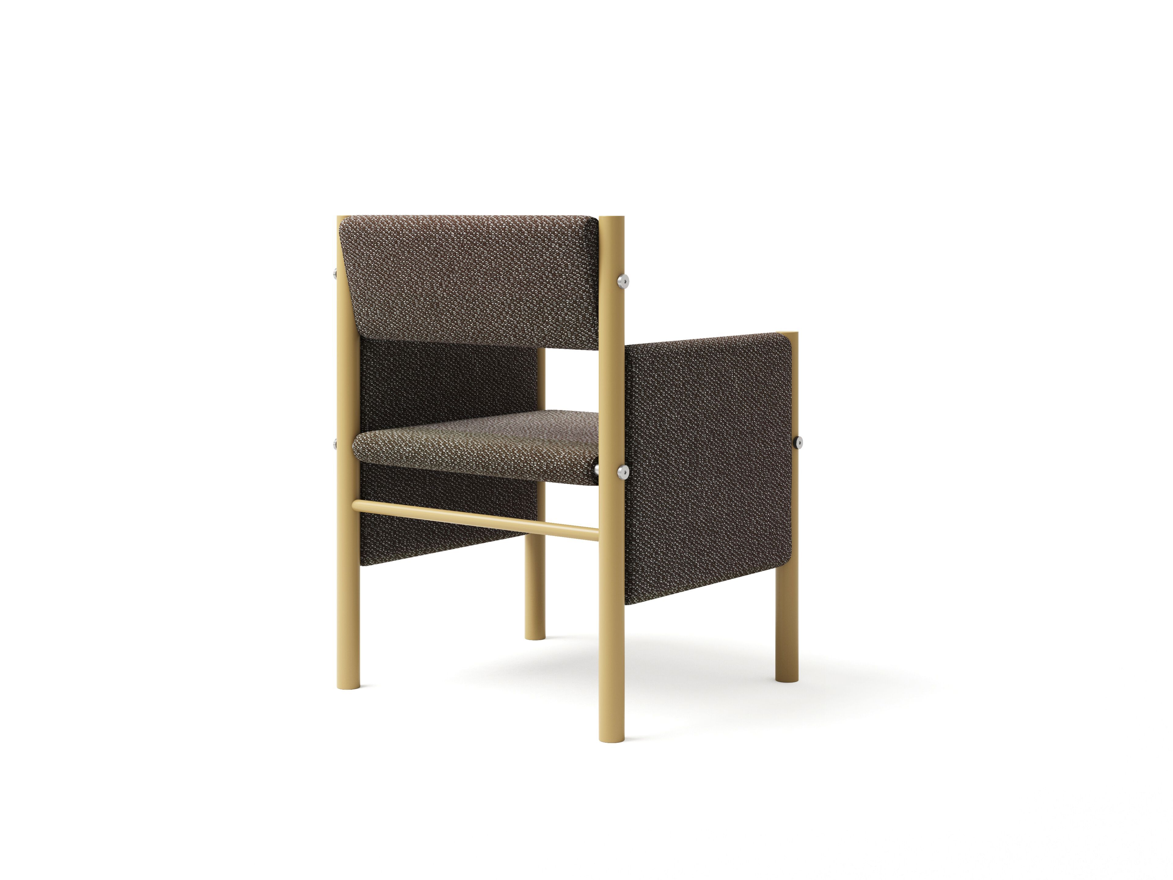 Мягкий стул из нержавеющей стали с подлокотниками Joyf Wabi ARCH-00064836 - Вид №17