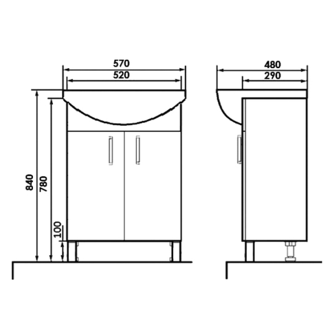 O-mebel напольная тумба Кларис белая Венге ORANGE sun-id-1516966 - Вид №4