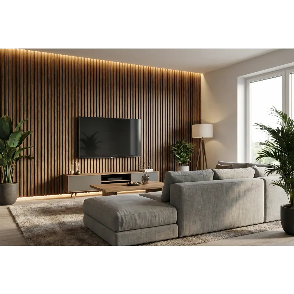 Профиль старт/финиш Рейки МДФ грецкий орех 12x26x2700 мм Santreyd STLM-2194045 - Вид №3