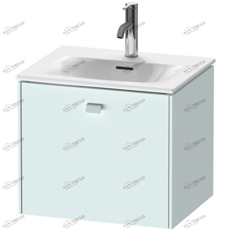BR420900909 Тумбочка подвесная Brioso #BR4209 520 x 419 мм Светло-голубой матовый декор Duravit